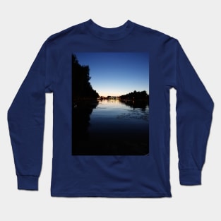 romantic night at a lake Long Sleeve T-Shirt